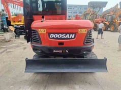 2022 Doosan DX55 crawler excavator rear view