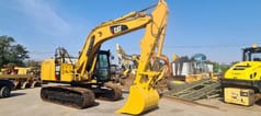 2020 Caterpillar 318FL crawler excavator, side view
