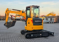2026 LiuGong 9035FZTS mini excavator, rear three-quarter view 2026 LiuGong 9035FZTS mini excavator, rear three-quarter view