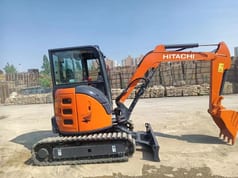 2022 Hitachi ZX35U-5A mini excavator, side profile view 2022 Hitachi ZX35U-5A mini excavator, side profile view