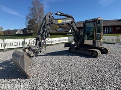 2018 Volvo ECR58D mini excavator, side view 2018 Volvo ECR58D mini excavator, side view