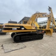 Caterpillar 330BL Crawler Excavator, side profile view