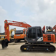 2022 Hitachi Zaxis 120 crawler excavator, side profile view