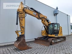 2021 Caterpillar 325-07B crawler excavator, side profile view