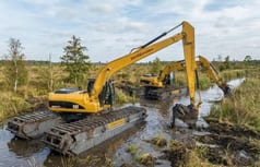 2026 Caterpillar 320DL Amphibienbagger, Seitenansicht 2026 Caterpillar 320DL Amphibienbagger, Seitenansicht