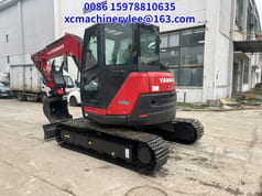 2023 Yanmar ViO80 crawler excavator, front three-quarter view