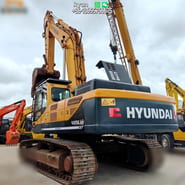 2020 Hyundai R485LVS crawler excavator, rear three-quarter view