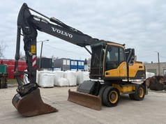 2013 Volvo EW160D demolition excavator, side view