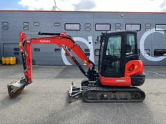 2018 Kubota KX042-4 mini excavator, side profile view