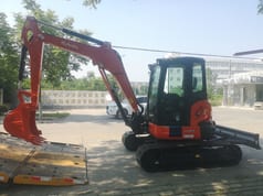 2026 Kubota KX163-5 mini excavator, side profile view