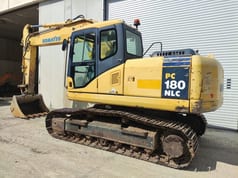 2006 Komatsu PC180NLC-7K crawler excavator, side view
