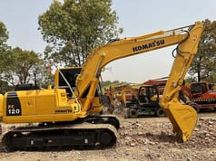 2018 Komatsu PC120-8 crawler excavator, side profile view