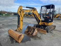 2018 Caterpillar 302.7DCR crawler excavator, front three-quarter view 2018 Caterpillar 302.7DCR crawler excavator, front three-quarter view