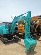 2024 Kobelco SK60-C crawler excavator, front three-quarter view 2024 Kobelco SK60-C crawler excavator, front three-quarter view