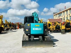 2021 Kobelco SK135SR crawler excavator, rear view