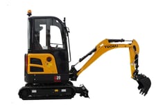 2024 Yuchai U20 mini excavator, side profile view