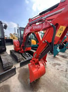 2024 Kubota U35-5 mini excavator, front three-quarter view