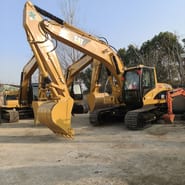2023 Caterpillar 320C crawler excavator, front three-quarter view