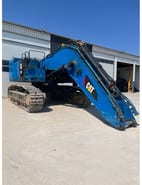 2019 Caterpillar 390F crawler excavator, side profile view