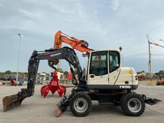 2017 Terex TW95 wheel excavator side view