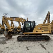 2018 Caterpillar 320 excavator side view 2018 Caterpillar 320 excavator side view