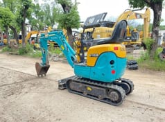 2024 Kubota U-008 mini excavator, rear three-quarter view