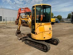 2012 Yanmar VIO 20-4 mini excavator, rear three-quarter view