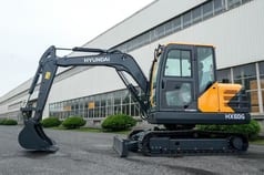 2026 Hyundai HX60G mini excavator side view 2026 Hyundai HX60G mini excavator side view