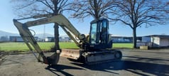 2006 Yanmar SV100 mini excavator, side profile view