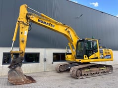 2021 Komatsu HB215LC Hybrid crawler excavator, side view