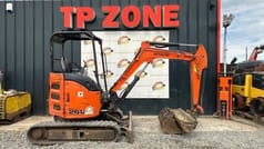 2017 Hitachi ZX26U-5 mini excavator, side view