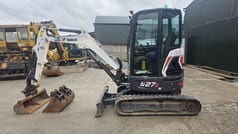 2023 Bobcat E27Z mini excavator, side profile view 2023 Bobcat E27Z mini excavator, side profile view
