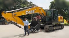 2026 CASE CX220C LC crawler excavator, side profile view