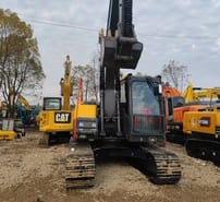 2021 Volvo EC140 crawler excavator, front view 2021 Volvo EC140 crawler excavator, front view