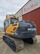 2020 Hyundai HX140L crawler excavator, rear three-quarter view