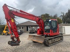 2019 Komatsu 138US-11 crawler excavator, front three-quarter view
