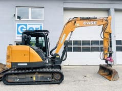 2018 CASE CX80C mini excavator, side view