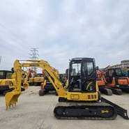 2023 Komatsu PC-55MR mini excavator, side profile view 2023 Komatsu PC-55MR mini excavator, side profile view
