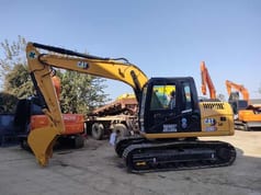 2022 Caterpillar 312D2 GC crawler excavator, side view