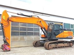 2021 Doosan DX235 LC-7 crawler excavator, side profile view