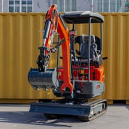 2025 JT18 mini excavator, front view 2025 JT18 mini excavator, front view