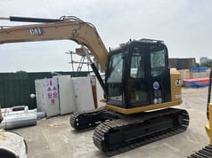 2020 Caterpillar 308E mini excavator, side profile view 2020 Caterpillar 308E mini excavator, side profile view