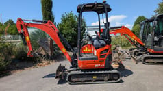 2022 Kubota U17-3α mini excavator side view