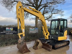 2021 Kobelco SK55SRX-6E mini excavator, side profile view