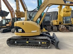 2024 Caterpillar 308CCR excavator side view 2024 Caterpillar 308CCR excavator side view