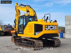 2021 JCB 140X LC crawler excavator, rear three-quarter view