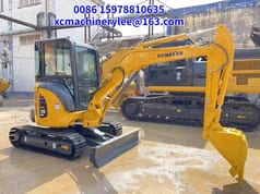2023 Komatsu PC35 MR mini excavator, side view