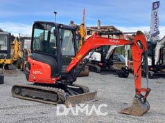 2017 Kubota U27-4 mini excavator, side view