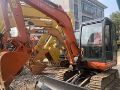 2016 Hitachi ZX35U mini excavator, front three-quarter view