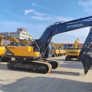 2022 Hyundai 210-9S crawler excavator, side view